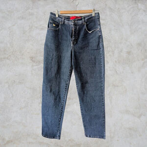 VINTAGE Gloria Vanderbilt High-Waisted Mom Jeans Tapered 90s Stonewash Size 8